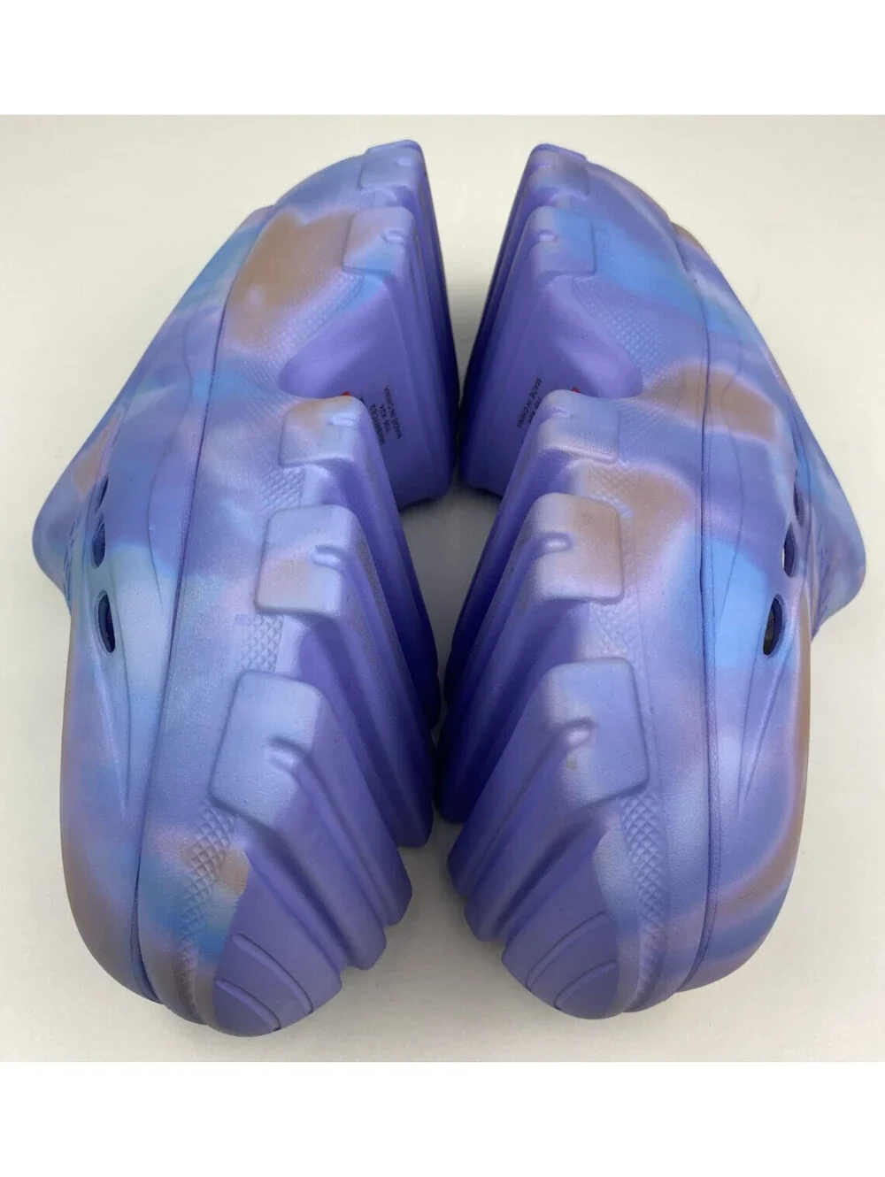 Hunter Bryce Platform Clogs Women's Size 9 Purple Marble Lug Sole NEW